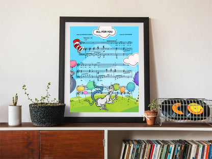 Seussical  Wall Art Print broadway artwork poster gift