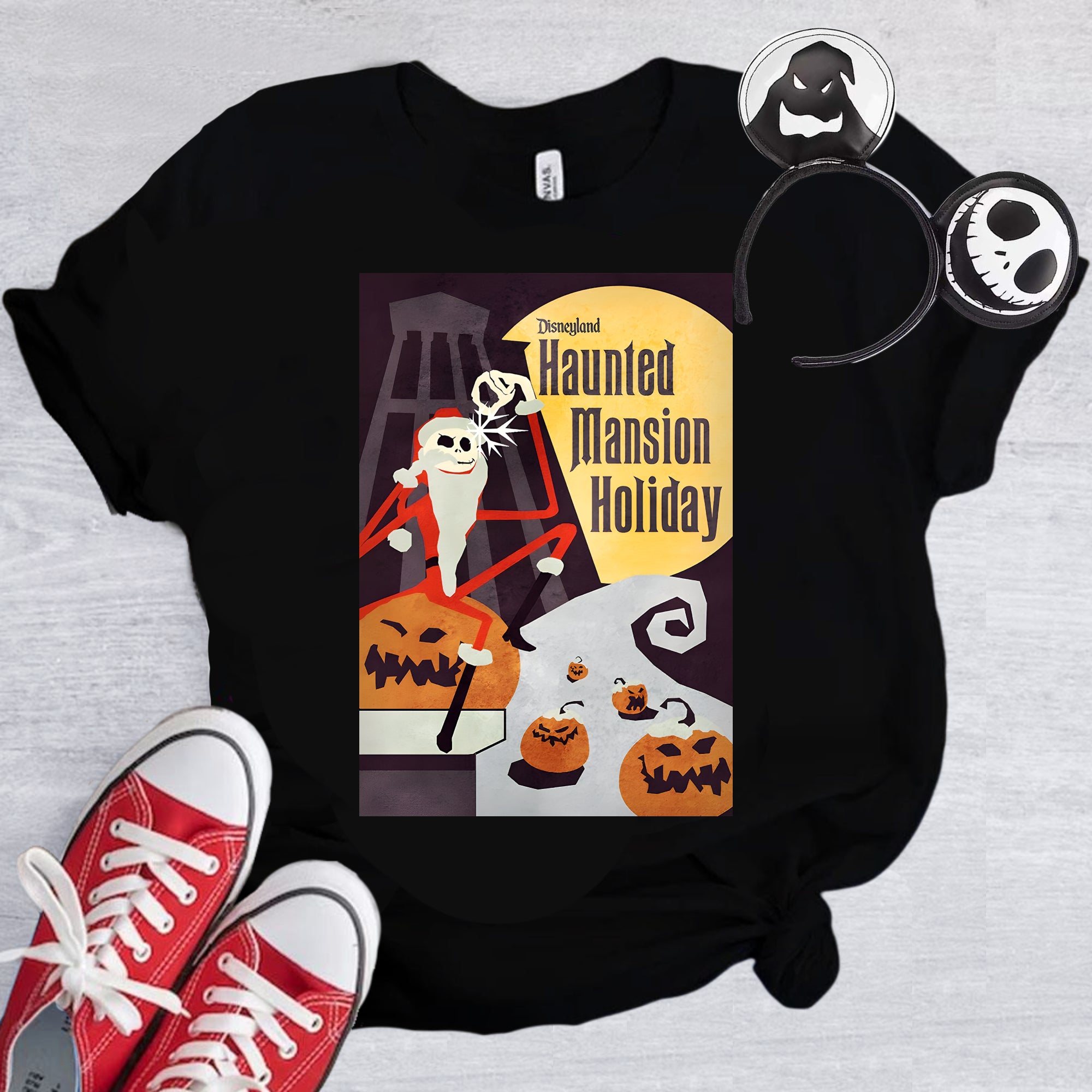 Haunted Mansion Holiday Overlay Unisex T Shirt