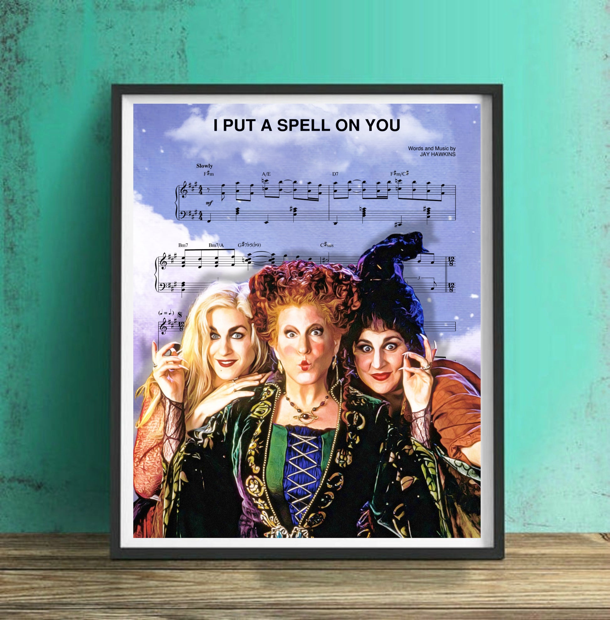 I put a spell on you sheet music from hocus pocus