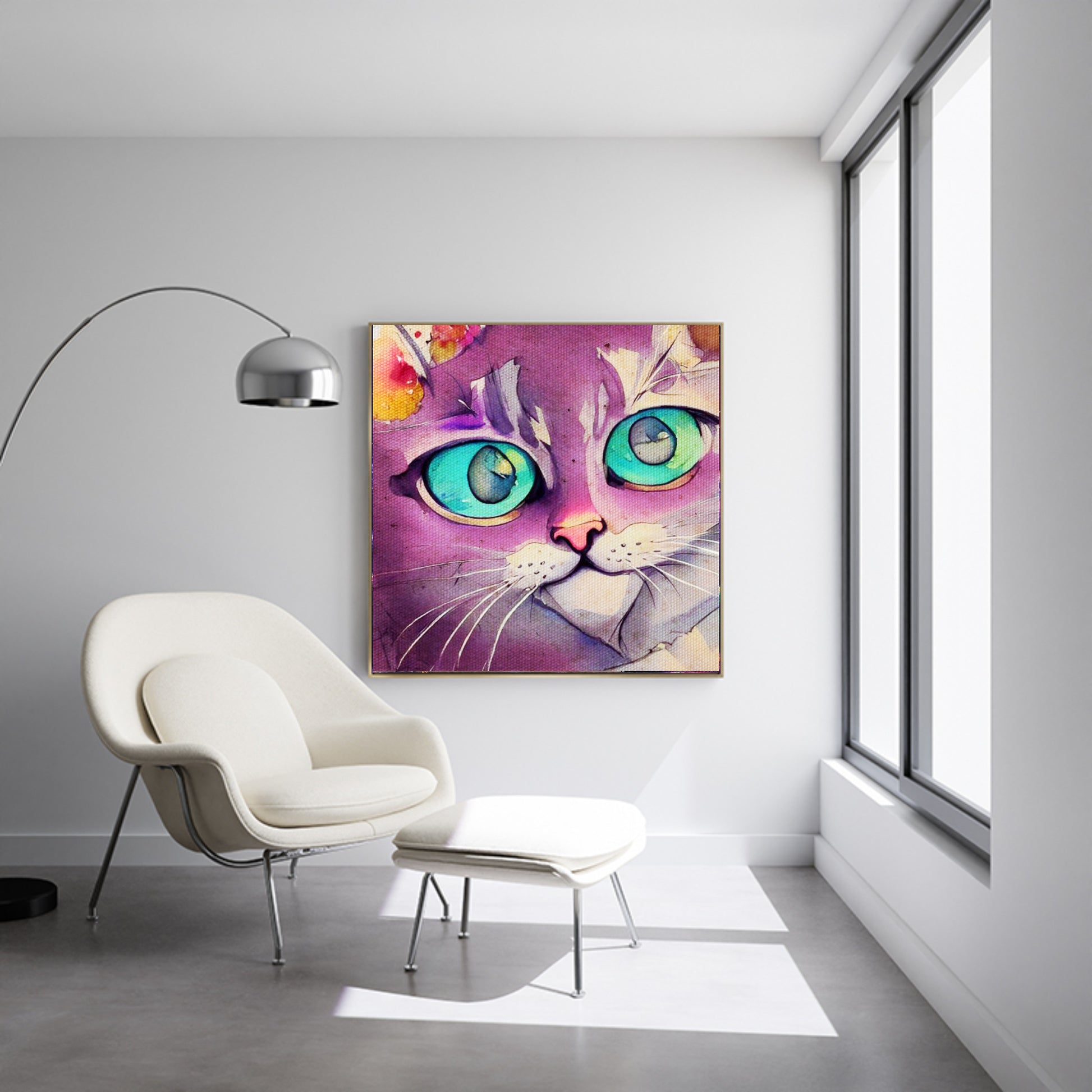 cat girls room wall art decor